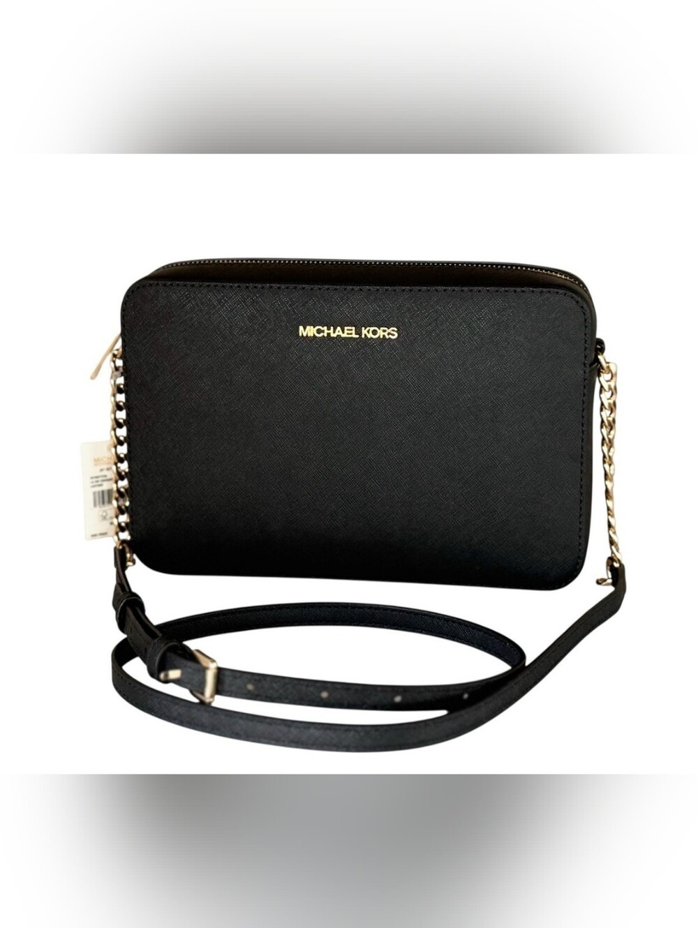 Black Saffiano Crossbody Bag